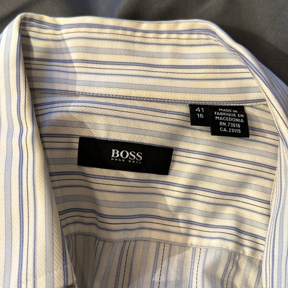 Hugo Boss Mens Dress Shirt Size 41 - Picture 4 of 4